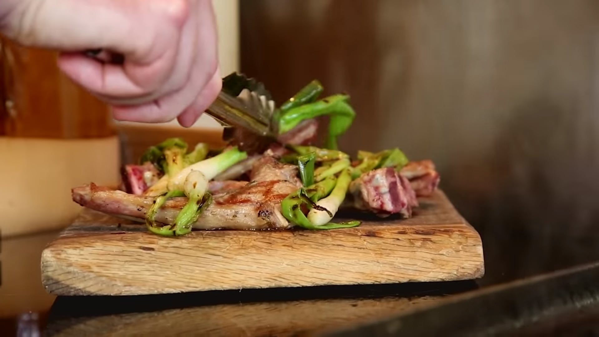 Lamb chops using the induction top & slow oven. - ESSE