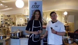 Topstak staff with their ESSE range cooker