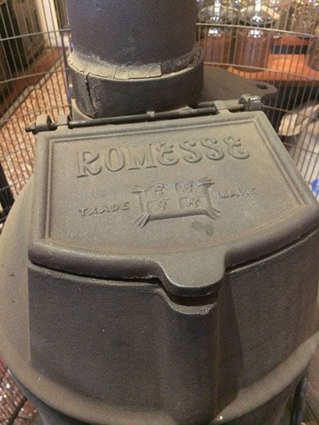 Top of Romesse stove