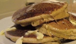 pancakes and syrup