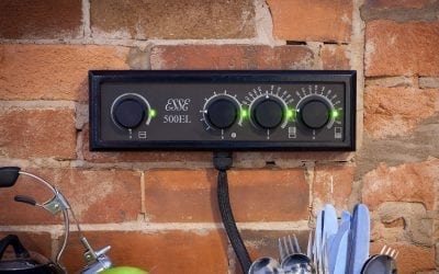 ESSE 500 EL control panel on the wall