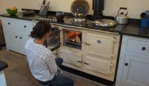 Mary Wilkins and her esse range cooker