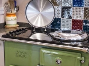 Bluebell woods fern green range cooker