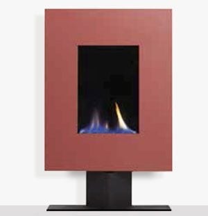 Ruby portrait gas fire on floor stand
