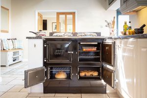 990 EL cottage kitchen doors open