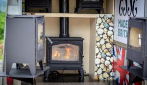 Inside ESSE stoves show trailer