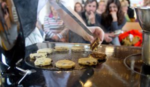 cookies on an electric ESSE range cooker hotplate