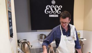 tim maddams cooking at esse event