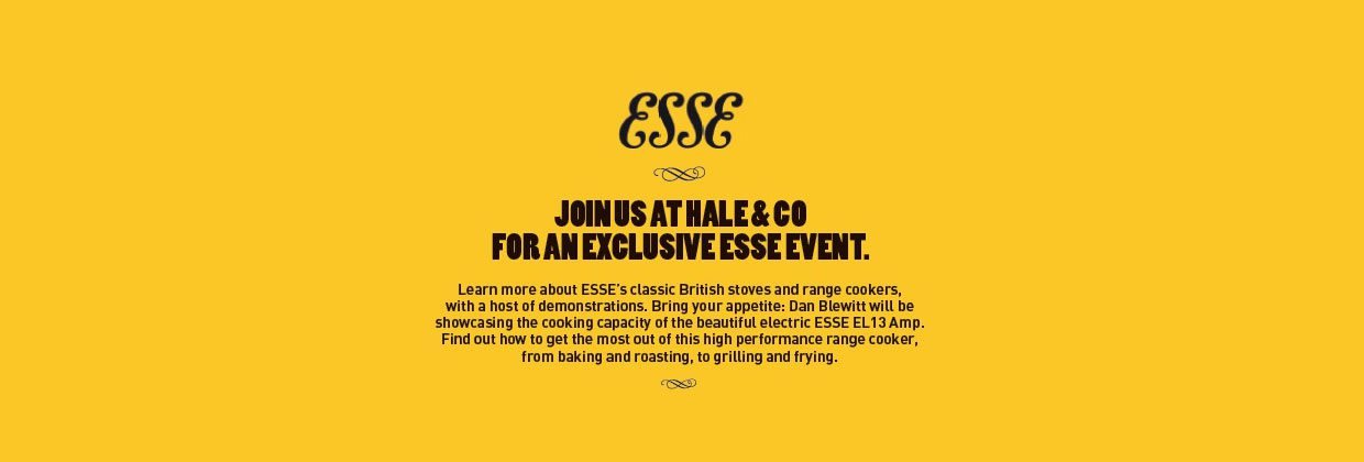 ESSE hale and co event banner