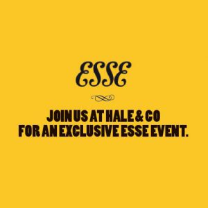 ESSE hale and co event banner