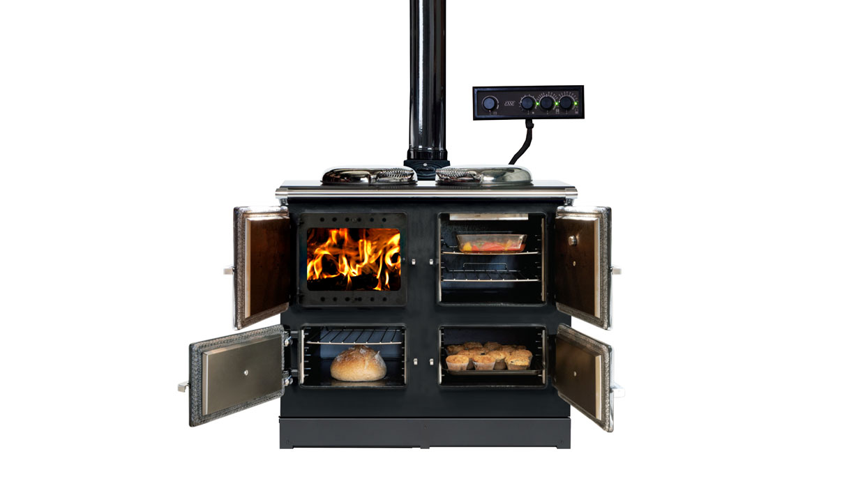 ESSE 990 Hybrid electric and wood range cooker
