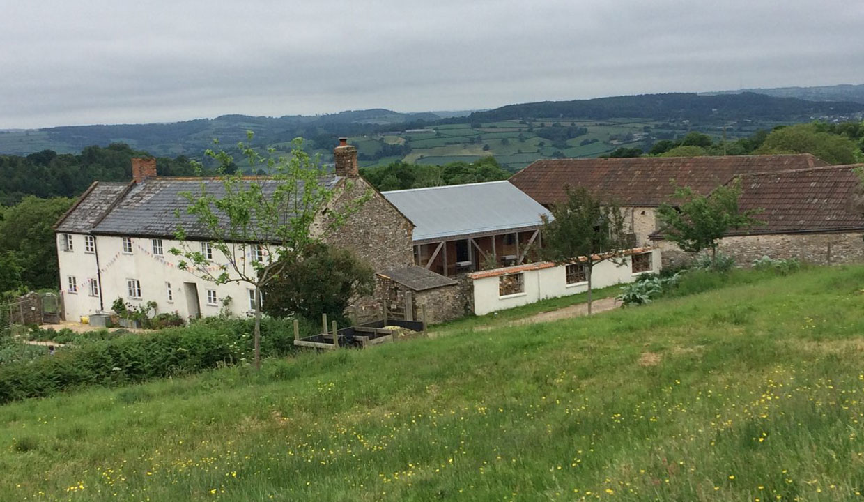 River cottage in the countryside