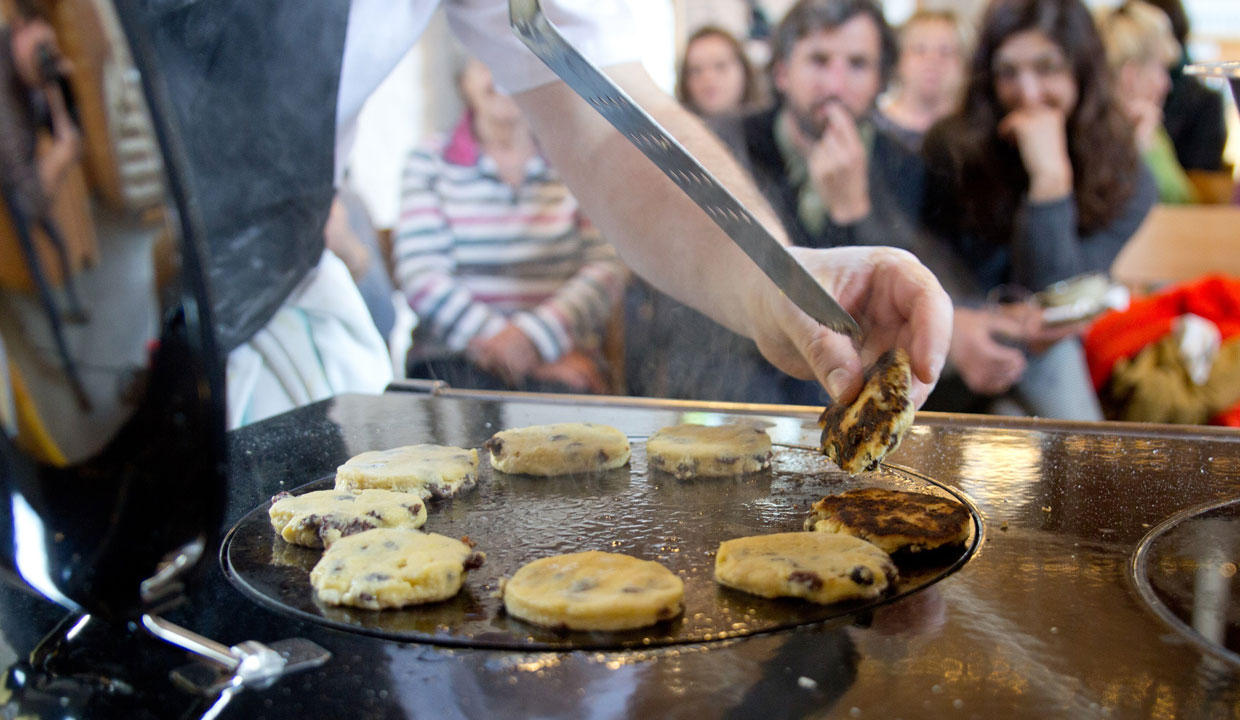 cooking on the ESSE hob at River Cottage