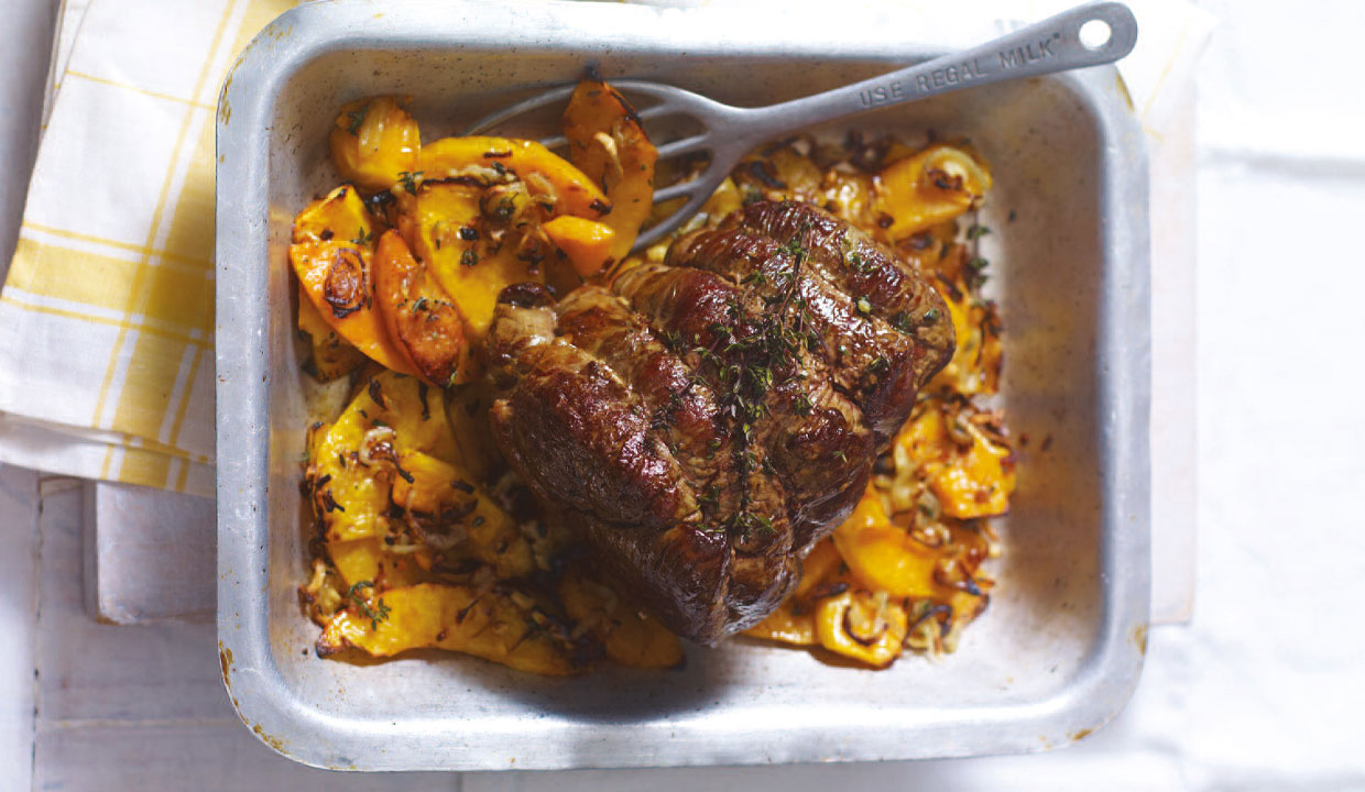 ESSE baked Roast Rump of Beef With Garlic and Thyme