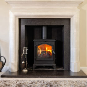 ESSE 500 stove in cottage fireplace