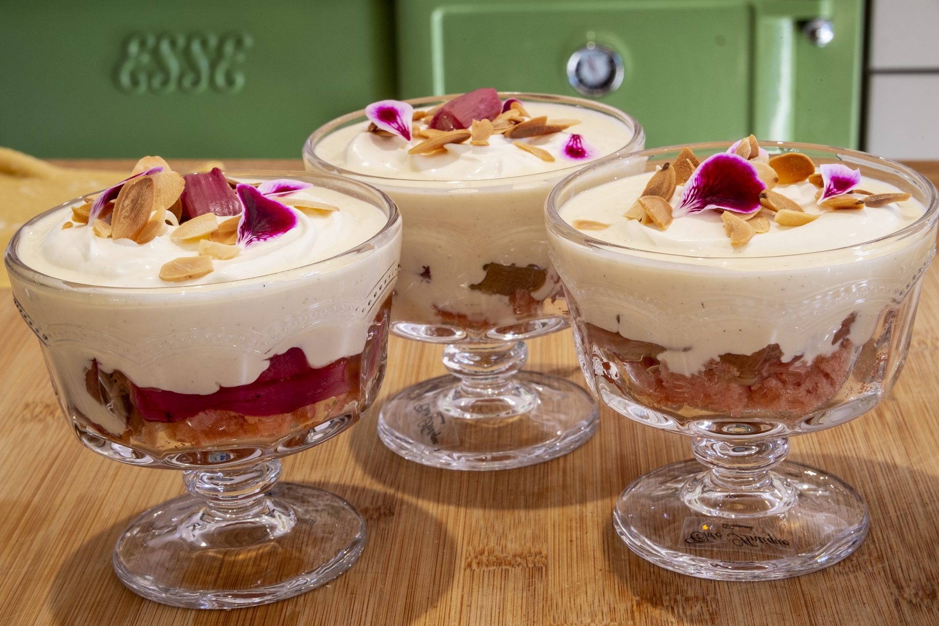Rhubarb &amp; Orange Trifle recipe ESSE