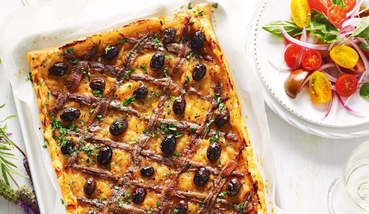 pissaladiere with tomato salad Miranda Rose Shearer