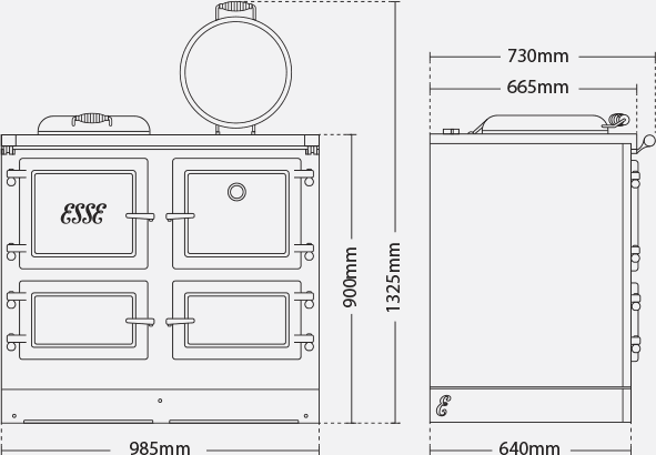 ESSE 1000 T Dimensions