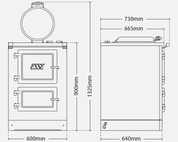 ESSE 600 T Dimensions