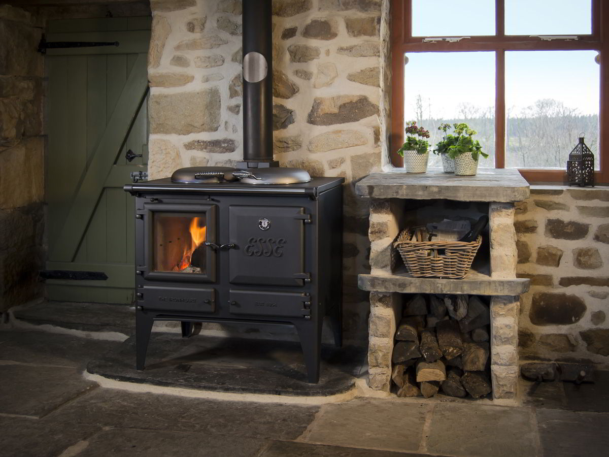  Cast Iron Stove with Oven, Cast Iron Fireplace, Baking Stove  Cooker Stove Warming Stove, Tiny House Stove Cabin Stove