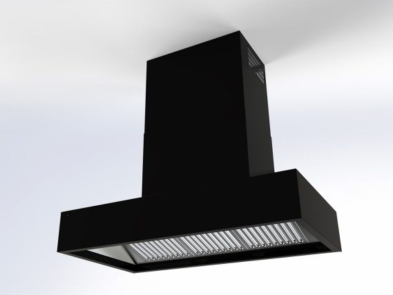 ESSE telescopic extraction hood black