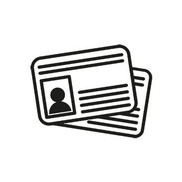 Identity card icon