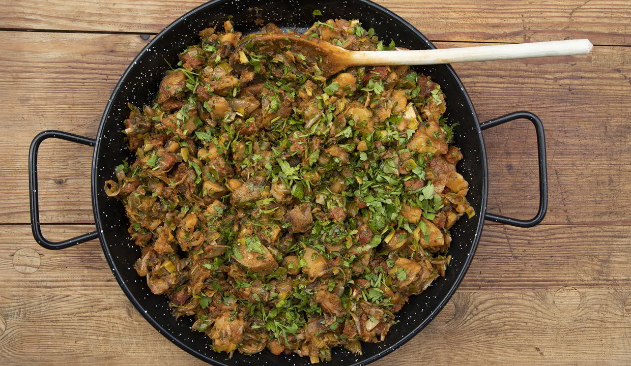 esse made Potato and chorizo hash