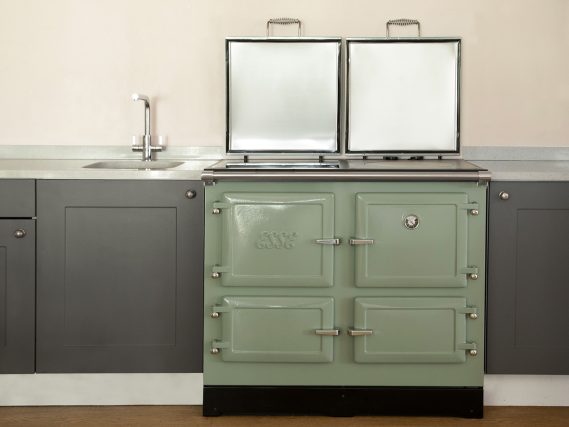 ESSE 1000 X sage kitchen lids open