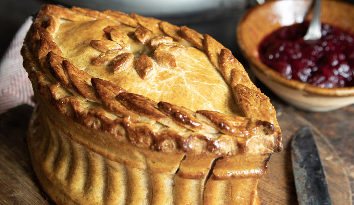 ESSE baked Raised Chicken and Chestnut Pie
