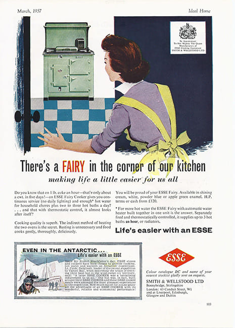 ESSE Fairy Ideal Home Advert 1957