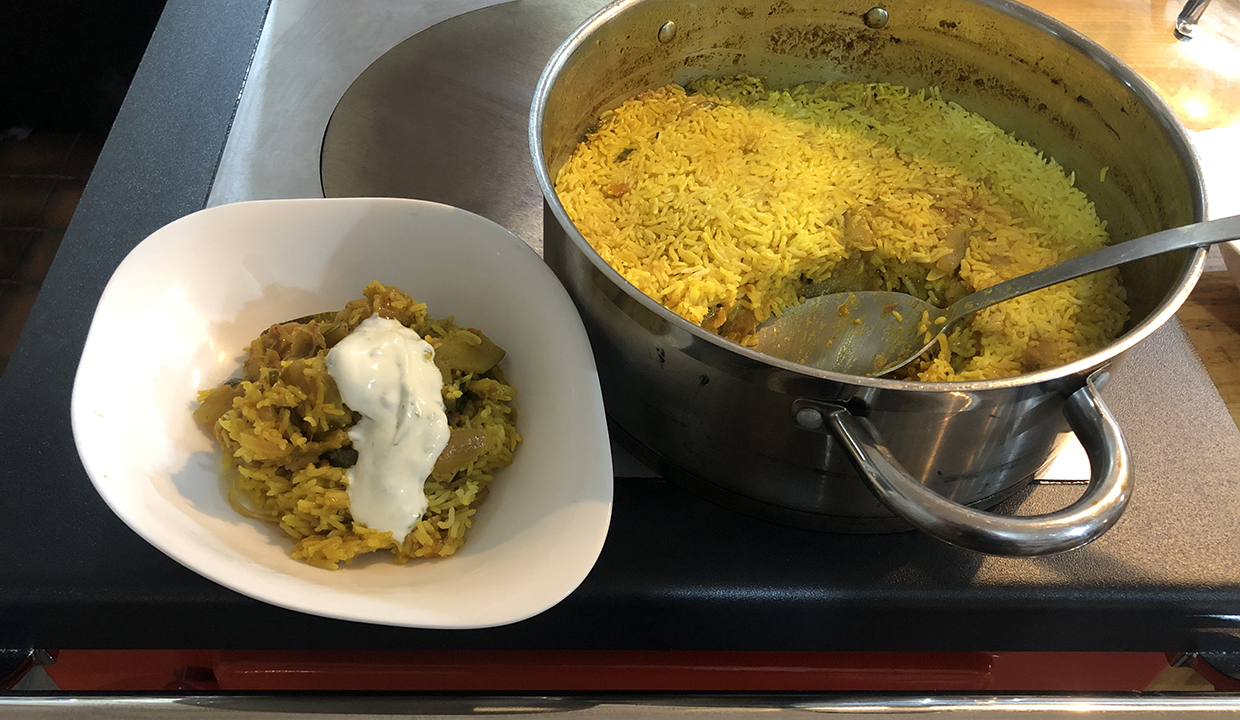 Marrow Masala Turmeric Fried Basmati Rice