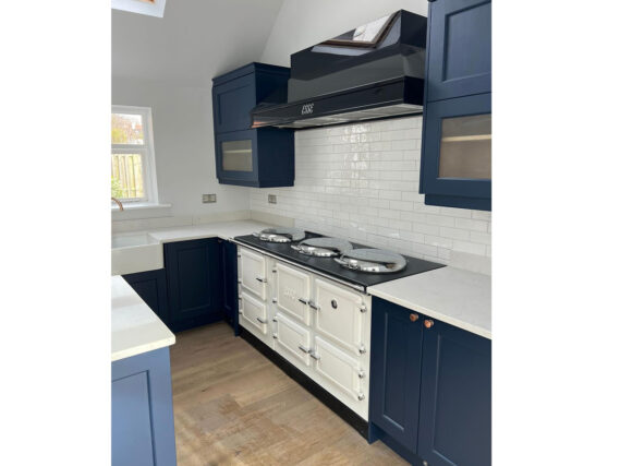 ESSE 1600 T White with chrome lids Scotts Arms Stoves