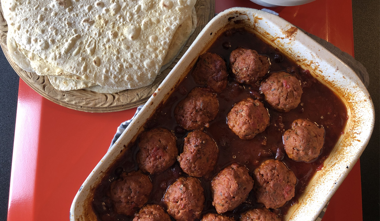 ESSE made chilli style pork meatballs
