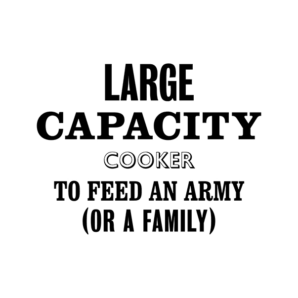 Large Capacity Cooker USP