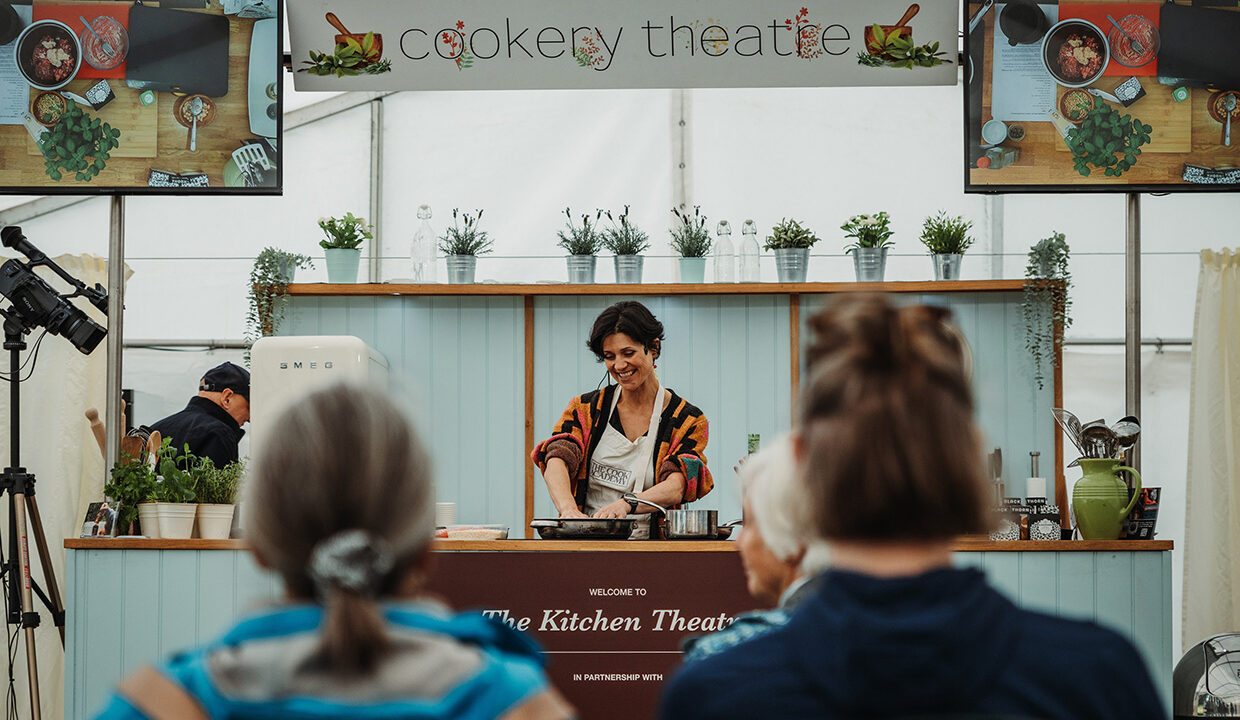 Scottish Game Fair cookery theatre stage