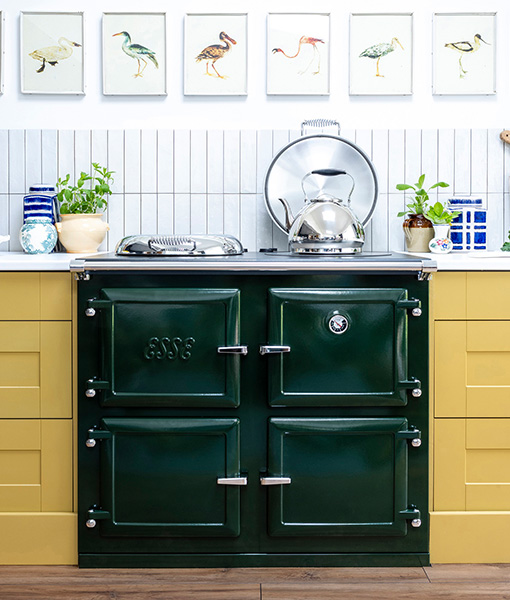 ESSE 1000 T PRO Green kitchen with birds