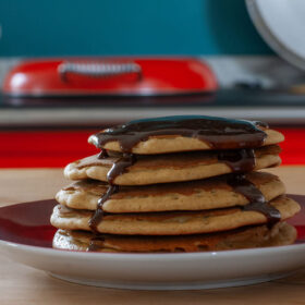 ESSE baked spiced buckwheat pancakes with cinnamon butter