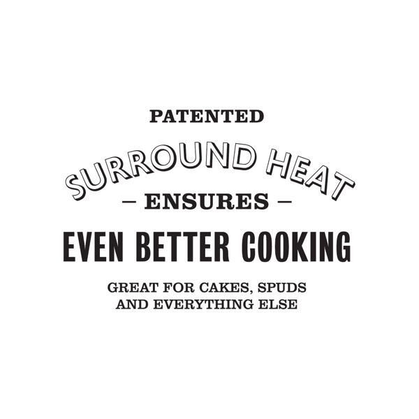 Patented surround heat ensures even better cooking